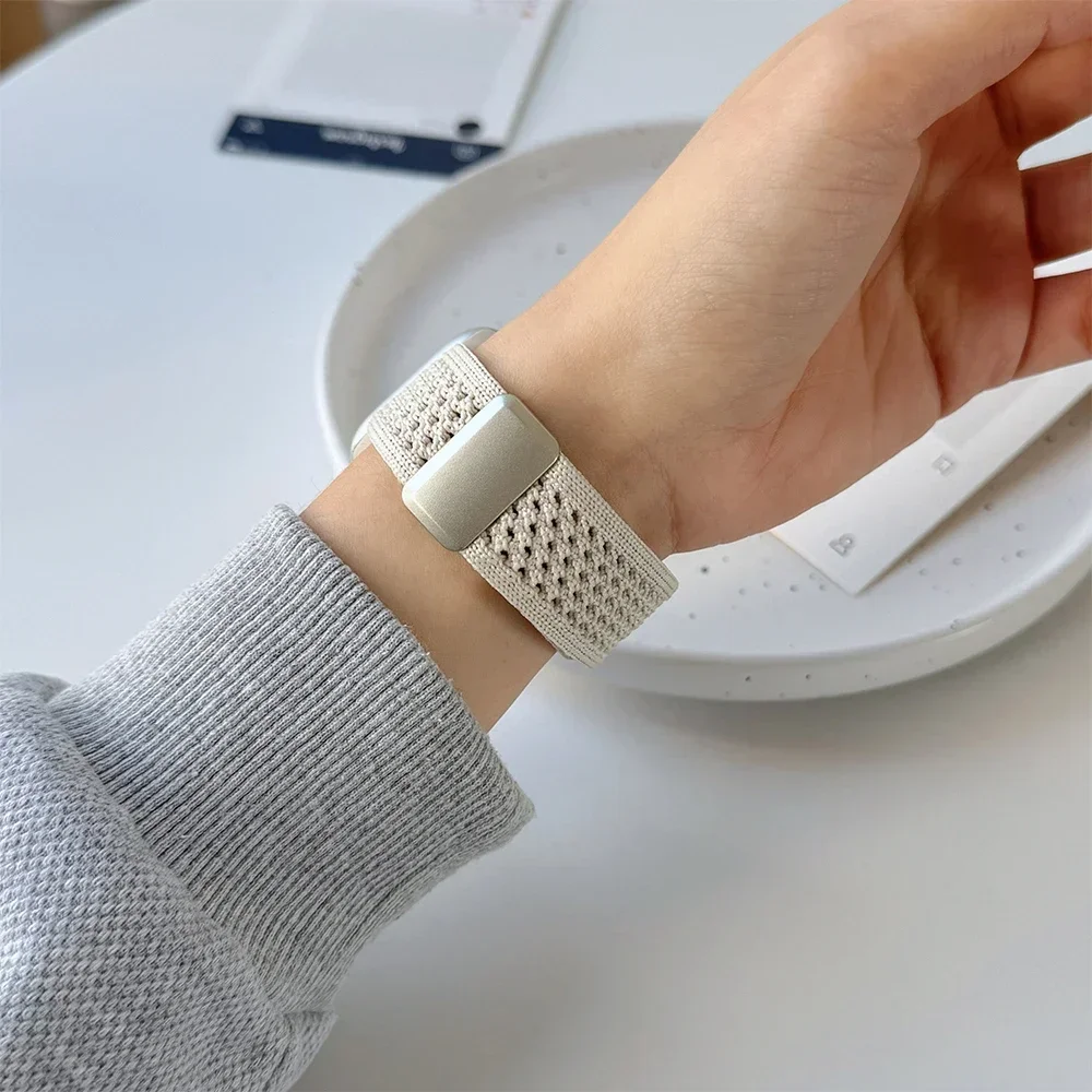 Braided Nylon Strap for Apple Watch Band Ultra 2/1 49mm 46mm 45mm 44mm 42mm 41mm 40mm Magnetic Bracelet For IWatch 10 9 8 Se 7 6