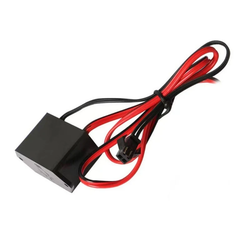 Неоновый мини-контроллер EL Wire 12 В постоянного тока для светодиодного провода длиной 1-10 м, адаптер питания, гибкий неоновый драйвер