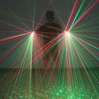 High Quality 2 in 1 Red Green Laser Gloves LED Multi Beams Laser Gloves For LED Robot Costume Stage Party Show Props