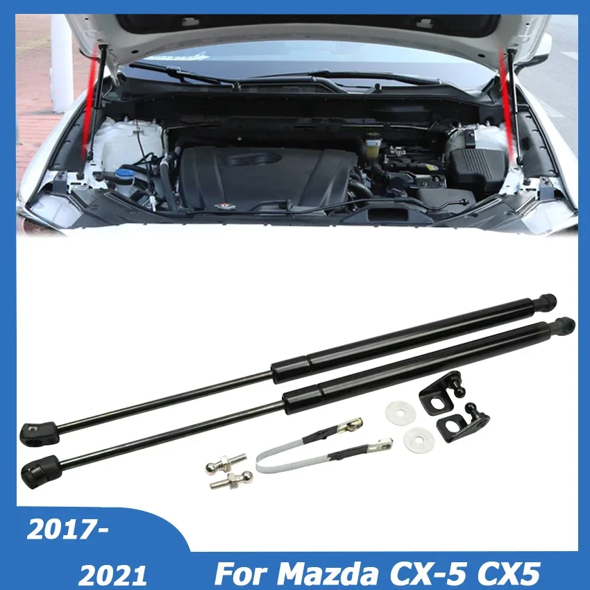 

For Mazda CX-5 CX5 2017 2018 2019 2020 2021 KF Front Engine Hood Lift Support Rod Gas Strut Spring Shock Bar Car Accessories