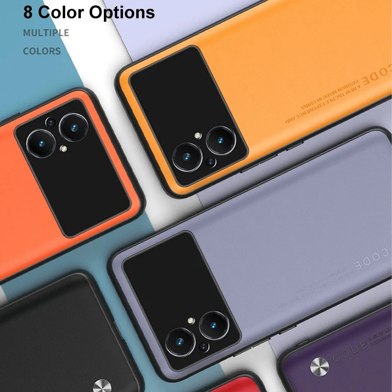 Luxury PU Leather Matte Silicone Protection Phone Case – Premium Back Cover