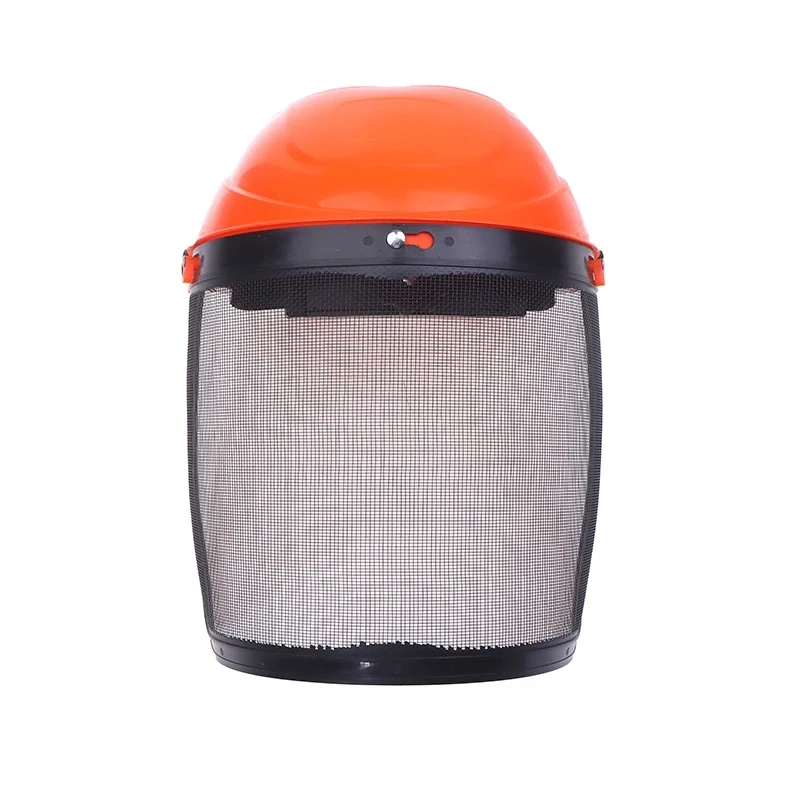 Full Face Safety Helmet with Mesh Protective Mask for Forestry