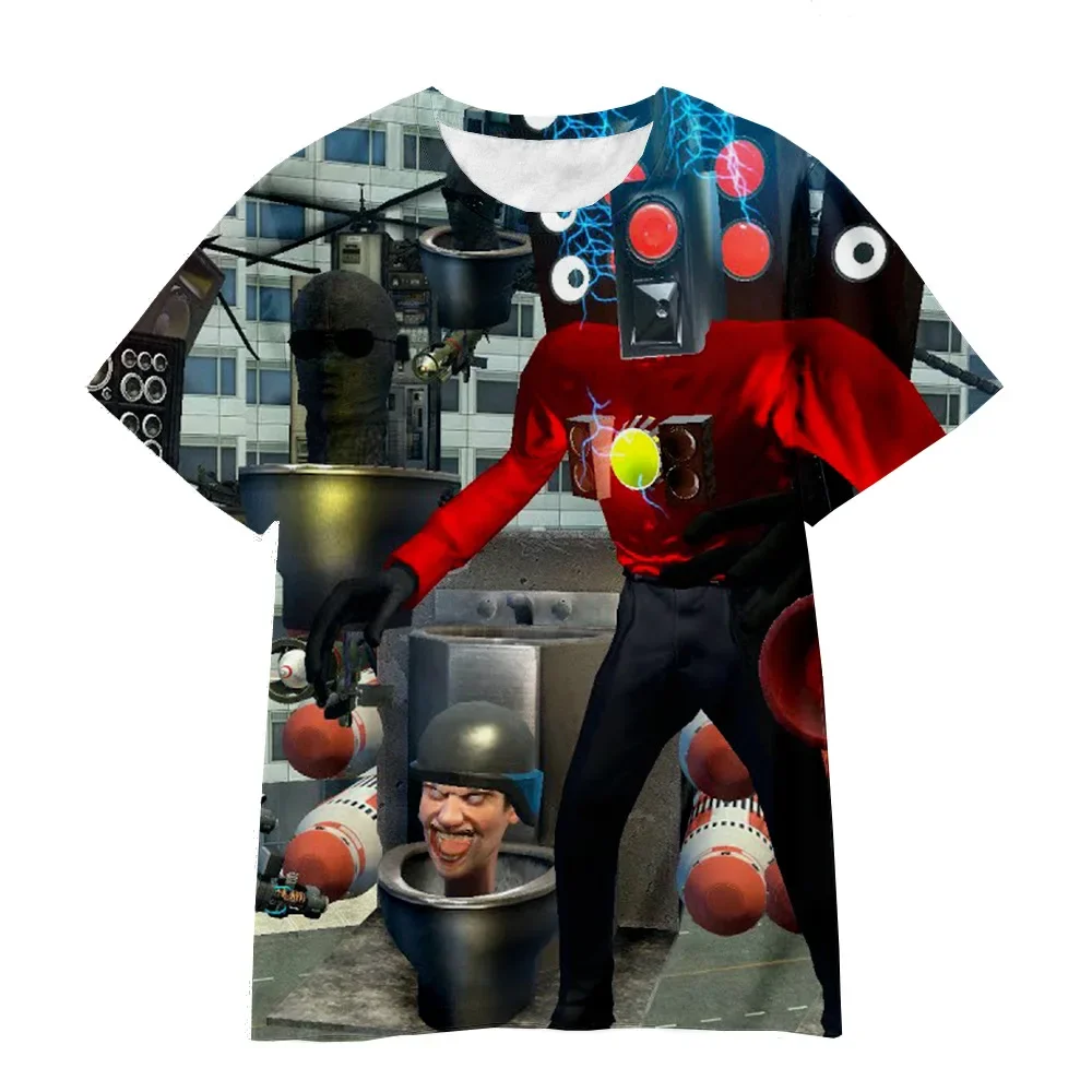 

Tshirts 3D Printed Game Skibidi Toilet Men Women Crew Neck T-shirt Casual Oversized Tees Fashion Harajuku kids Tshirt Clothes
