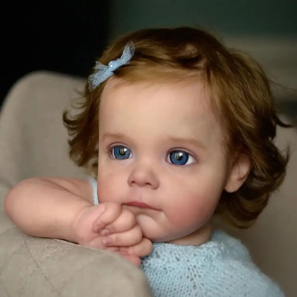 Full Silicone Reborn Baby 60 cm Toddler Maggi Princess Doll Lifelike Cute Babies Very Soft Body Kids Birthday XMAS Gift Boneca 4