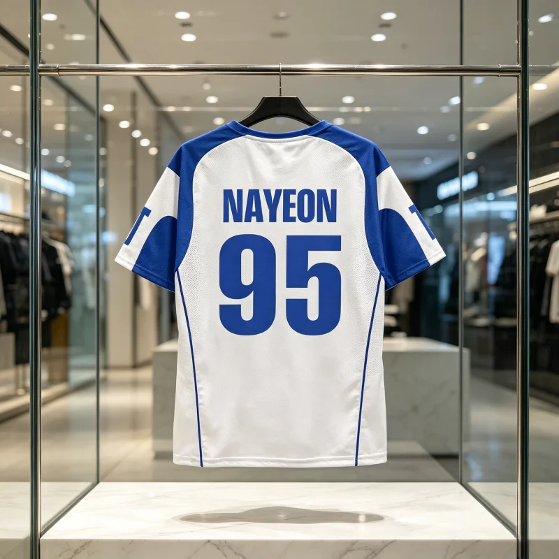 Nuova Moda Estiva: T-shirt Sportiva Unisex a Contrasto Blu e Bianco, Magliette a Maniche Corte per Uomo, Donna e Bambini - immagine 2