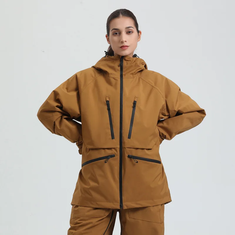 Gsou Snow Outdoor Sport Winter Warm Men And Women's Snowboard Coats Waterproof Breathable Skiing Jacket Snowboard Wear