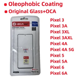 Premium Oleophobic Coating Screen Touch Glass with OCA Technology - Pack of 10 (Pixel 4XL Plating)
