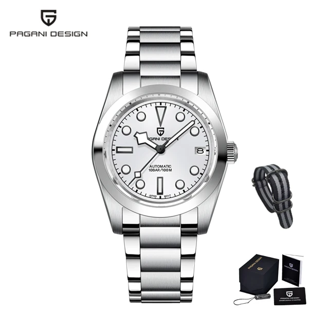 PAGANI DESIGN 36MM Men Luxury Watch Snowflake Hands Climbing Series Fashion Sport Wristwatches NH35A Automatic Mechanical Watch 