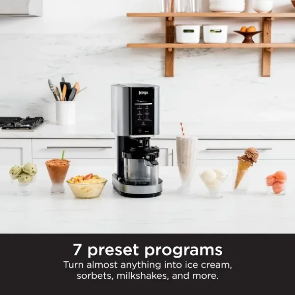 Ninja NC301 CREAMi Ice Cream Maker, for Gelato, Mix-ins, Milkshakes, Sorbet, Smoothie Bowls & More, 7 One-Touch Programs 5