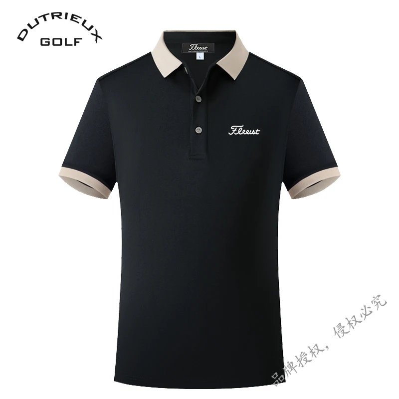 

2024 Men's Golf Fashion High Quality Breathable Polo Knitwear Spring/Summer New Business Casual High Quality Polo Knitwear