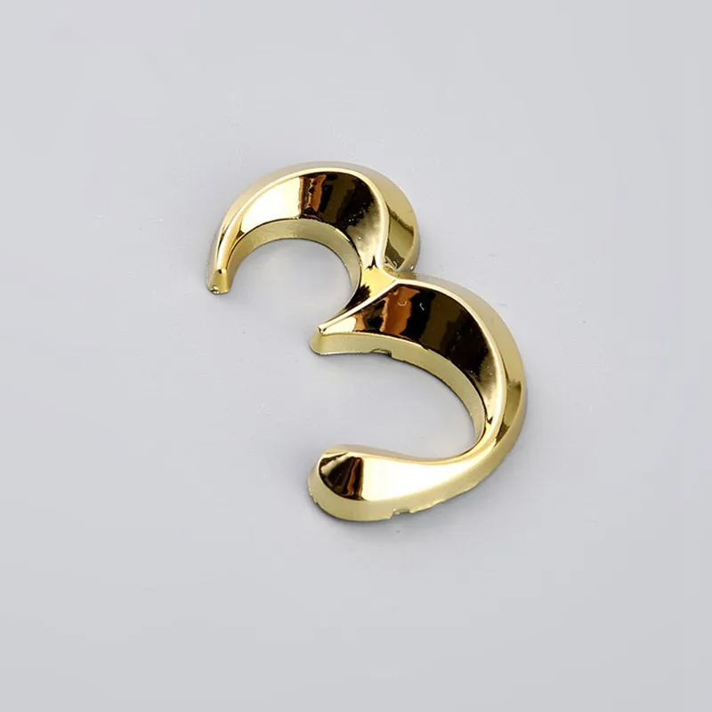 1pc Gate Digits 0 to 9 Plastic Number Tag Numeral Door Plaque House Drawer Sign Plating Hotel Home Sticker Address Door Label For House Number Signs Door Signs House Numbers House Wall Plaques Number Plate