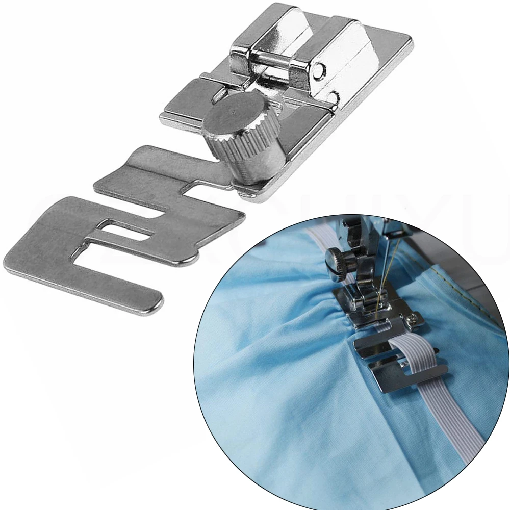 1PCElasticSnapOnCordBandFabricStretchPresserFoot99076For