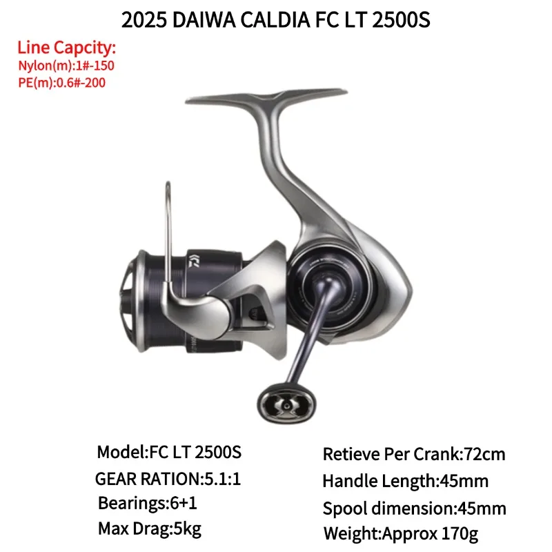 2025 DAIWA CALDIA FC LT 1000S 2000S 2000S-H 2500S 2500S-H CALDIA