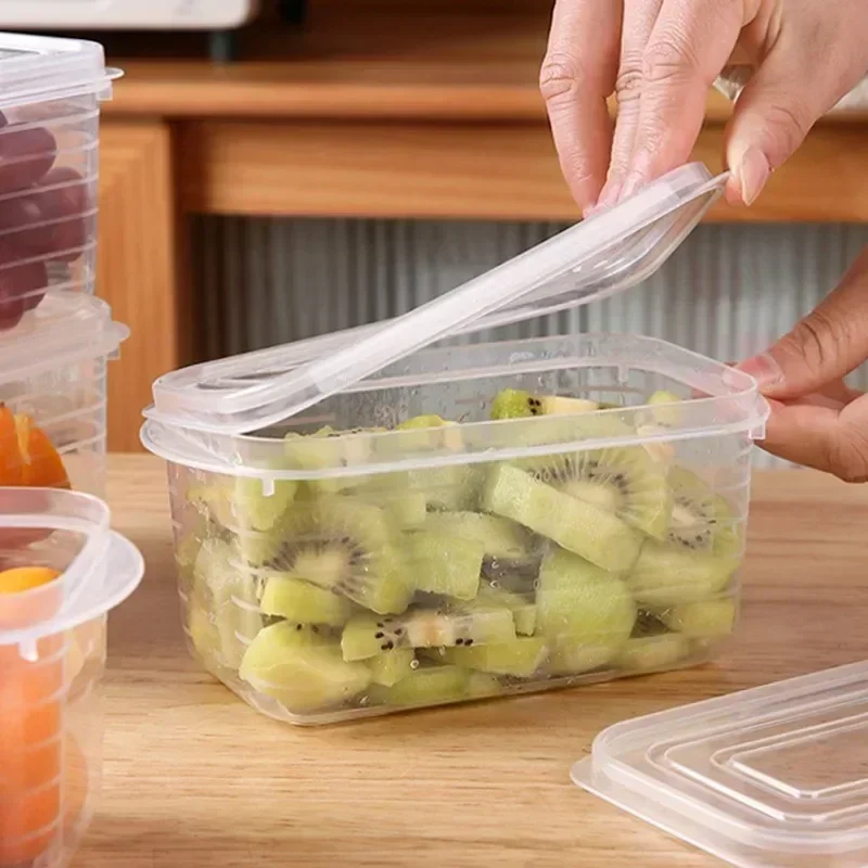 Refrigerator Storage Box Fridge Organizer Vegetable Fruit Fresh Food Crisper Box Freeze Meat Storage Container Kitchen Organizer 5