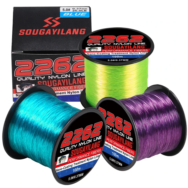 Sougayilang Nylon Fishing Line 100m 7.0-38lb Monofilament Line