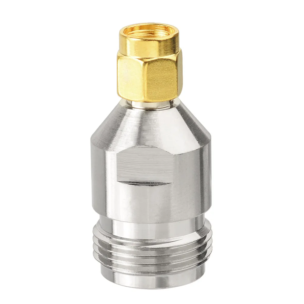 Superbat 5pcs SMA-N Adapter RP-SMA Male(female pin) to N Female Straight RF Coaxial Connector for Electronic Components Market