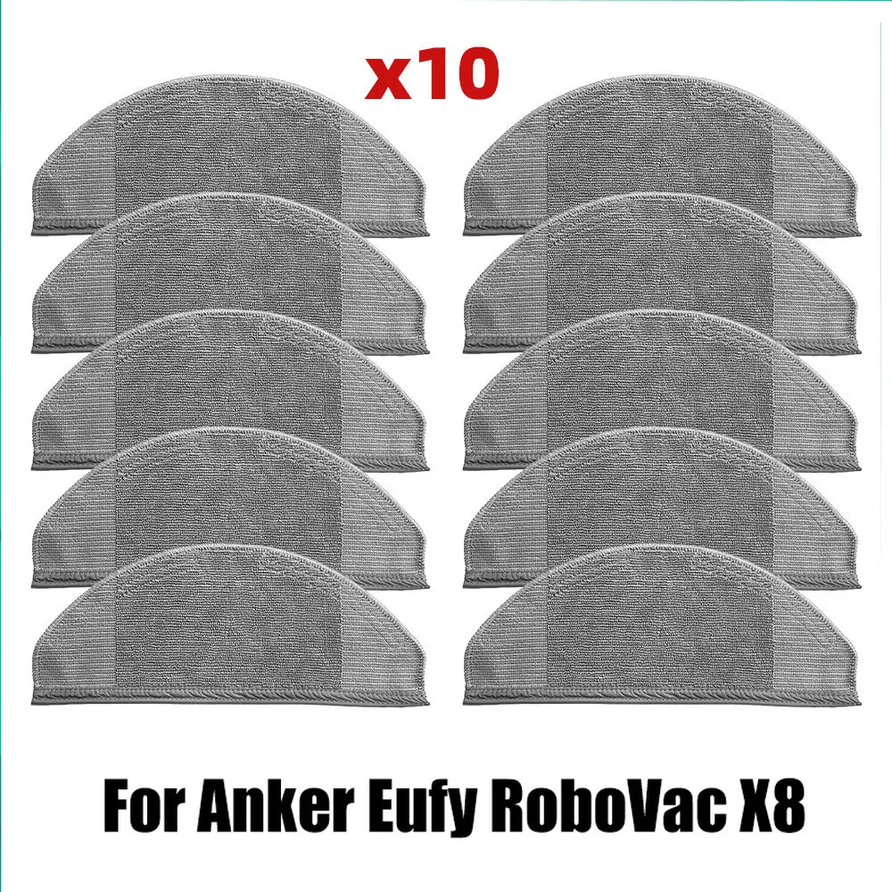 Neutop Pezzi di ricambio riutilizzabili lavabili per pulire i panni compatibili con eufy RoboVac X8, X8 Hybrid, Robot Aspirapolvere e Mop Cleaners Ricambi Accessori, Confezione da 6 pezzi