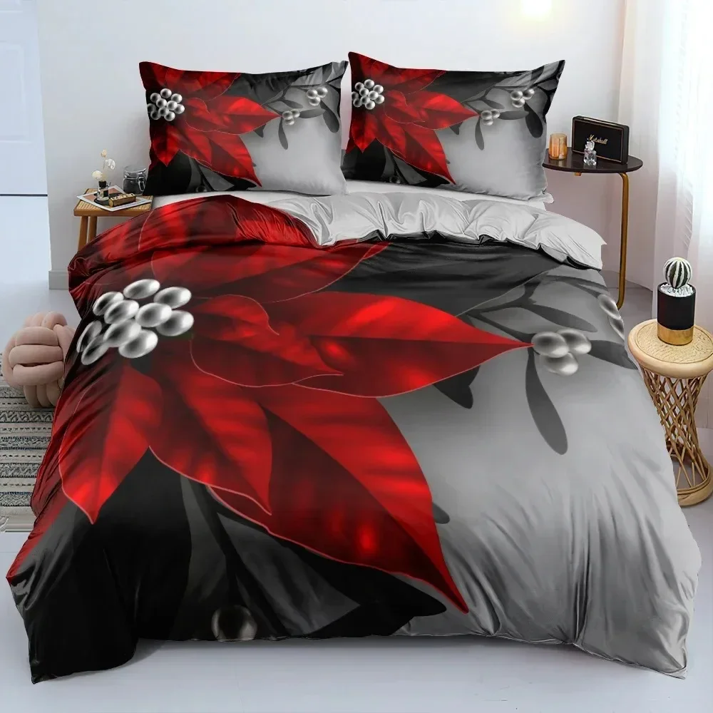 Christmas Tree Star Bedding Set Duvet Cover Bedroom Comforter Covers Single Twin King Size Quilt Cover Home Textile