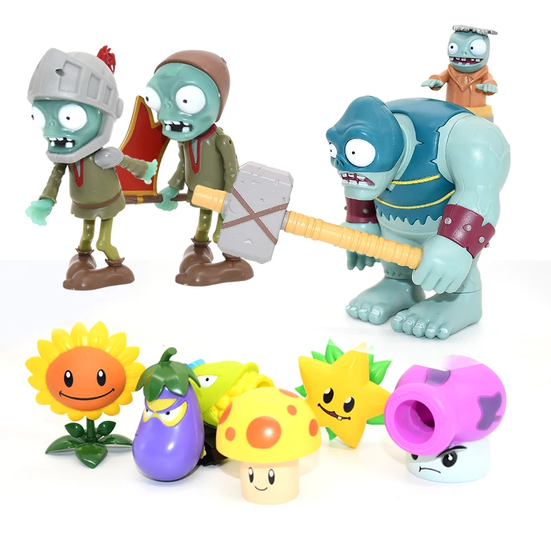 Plants Vs Zombies Set Giocattolo: Fumetto + Figure Crazy Dave E Dr. Zombie Da 7,6 Cm