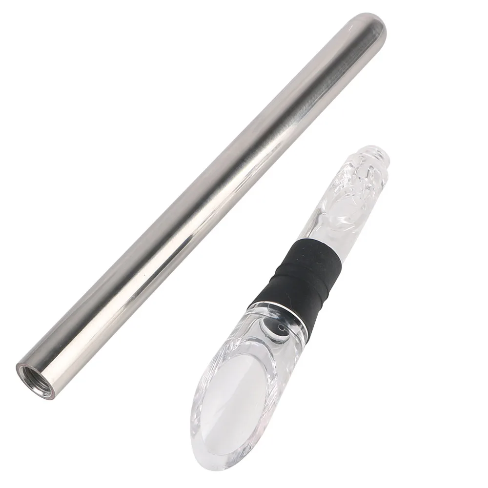 Stainless Steel Multifunctional Beer and Wine Chiller with Pourer, Stopper, and Cutter
