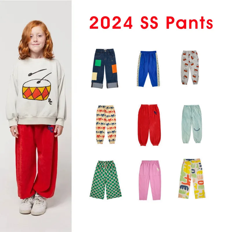 

2024SS New BC Style Boys and girls casual pants Children's cotton athletic shorts Cartoon printed lightweight pants leggings
