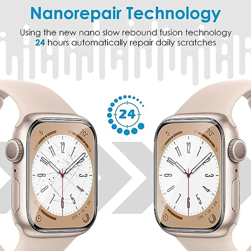 Tempered Glass Screen Protector For Apple Watch Ultra 2 9 8 7 6 5 4 SE2