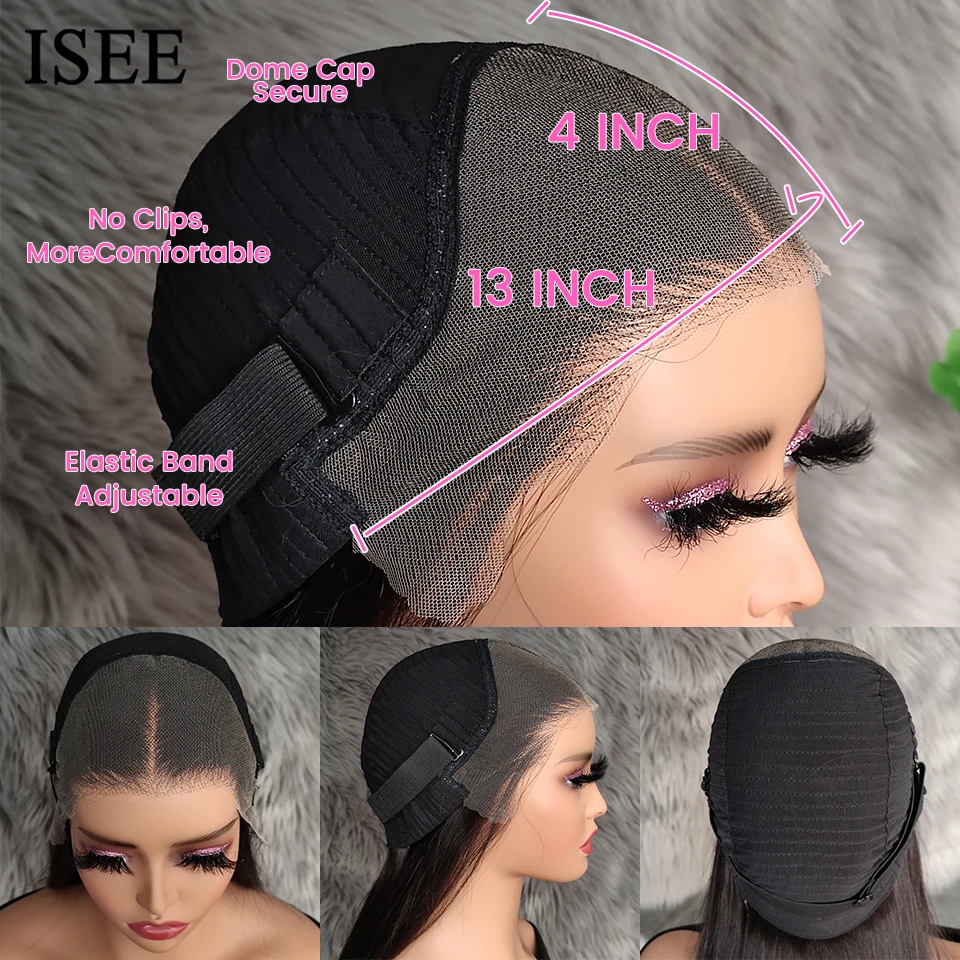 Wear Go Body Wave Glueless Wig ISEE Hair 13x4 6x4 HD Lace Preplucked Human Wigs Ready To Go Pre Cut