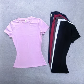 Women’s Seamless Short Sleeve Yoga Crop Top 1