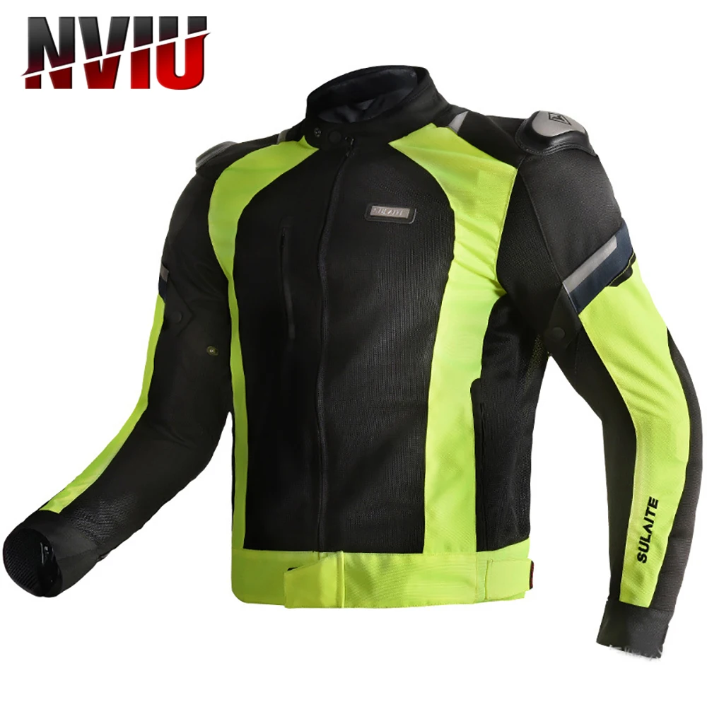 

Motorcycle Jacket Man Summer Breathable Motocross Jacket Wear-resistant Cycling Clothes Protective Equipment Riding Jacket