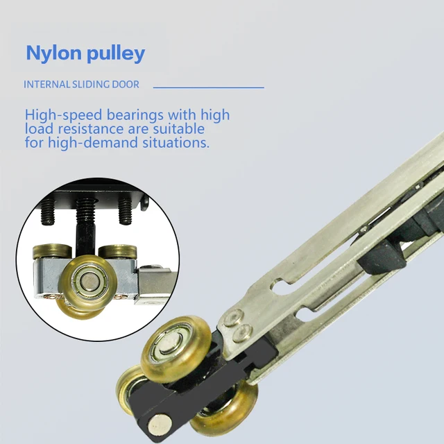 ประตูบานเลื่อนที่มองไม่เห็น Retracting รถบัสประตูรางสไลด์ Cloakroom ห้องนอนประตูแบนเลื่อนประตูบัฟเฟอร์ฮาร์ดแวร์ติดตาม 3