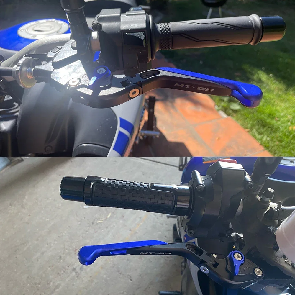 Leviers Frein Et Embrayage Réglables Pour Yamaha MT-09 / MT-09 SP 2021-2024 - Alliage Aluminium, Pliables, 6 Positions