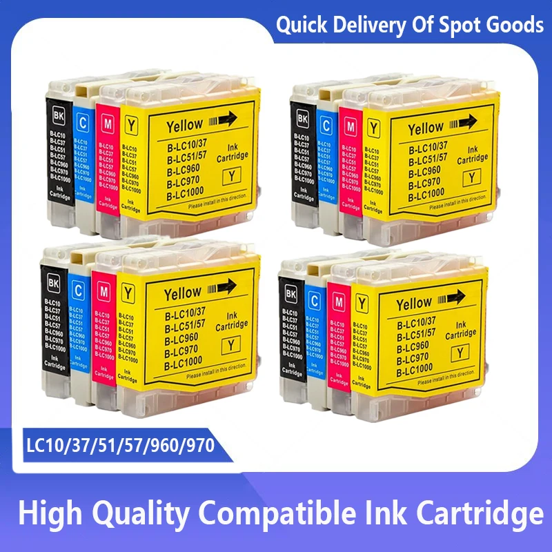 

LC10 LC37 LC51 LC57 LC960 LC970 LC1000 Compatible Ink cartridge For Brother DCP-130C 135C 150C DCP-330C DCP-350C Printer