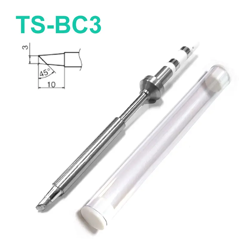 TS100 Mini Welding Horseshoe Sharped TS-BC1 TS-BC2 TS-BC3 TS-C1 TS-C4 Soldering Iron Tip for TS100 TS101 T85 Pin64 Pinecil V1 V2 image 8