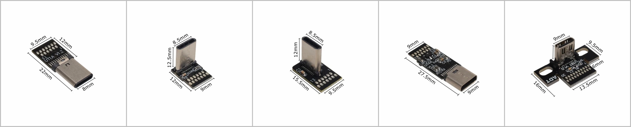 Graus, Ângulo Acima e Abaixo, USB-C Dados, Gen2, 10Gbps