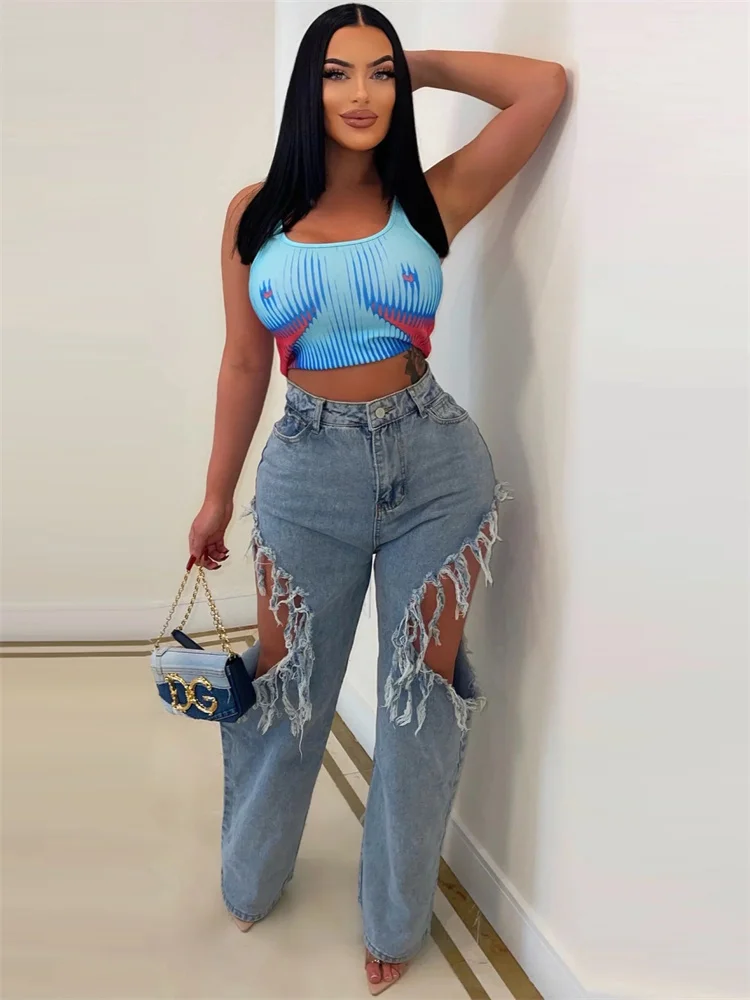 

Fashion y2k Clothes Streetwear Jeans Skinny Pants Women 2023 Pockets High Waist Design Denim Hollow Out Fashion Trousers Pants