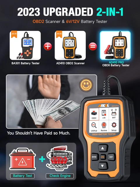 OBD2 Code Reader with Battery Test 2