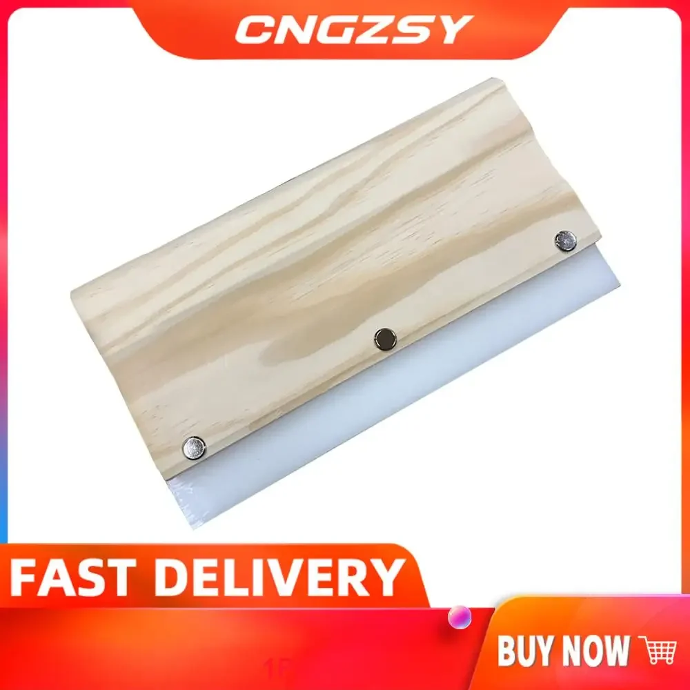 

21CM Hard Wood Handle Length Silk Screen Squeegee Cleaning Tool Wiper Printing Ink Scraper Scratch Board Tools A94