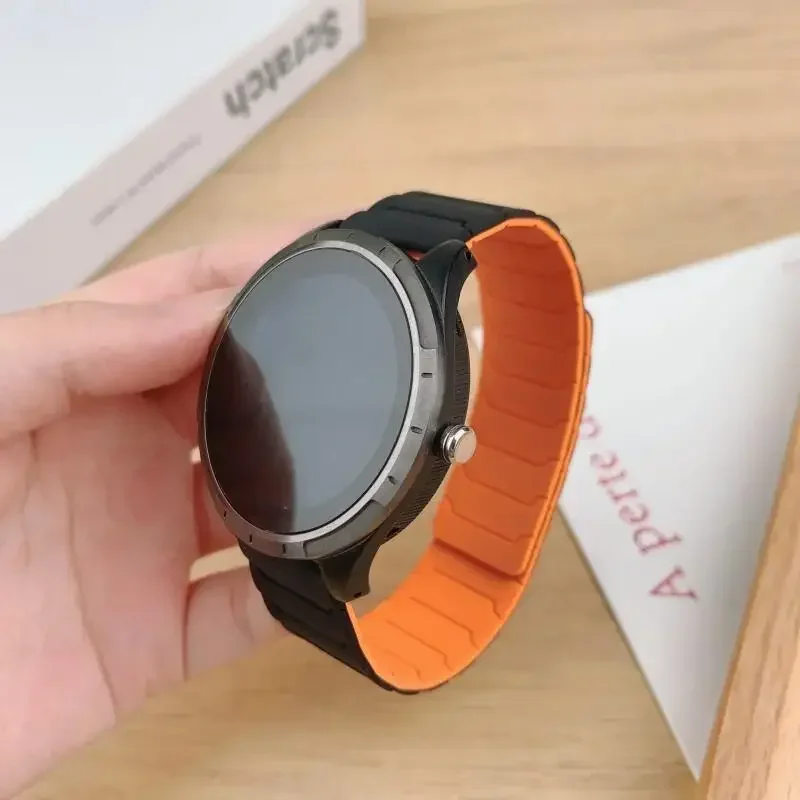 Magnetic Silicone Smartwatch Strap, 22mm - Versatile and Stylish Bracelet Band