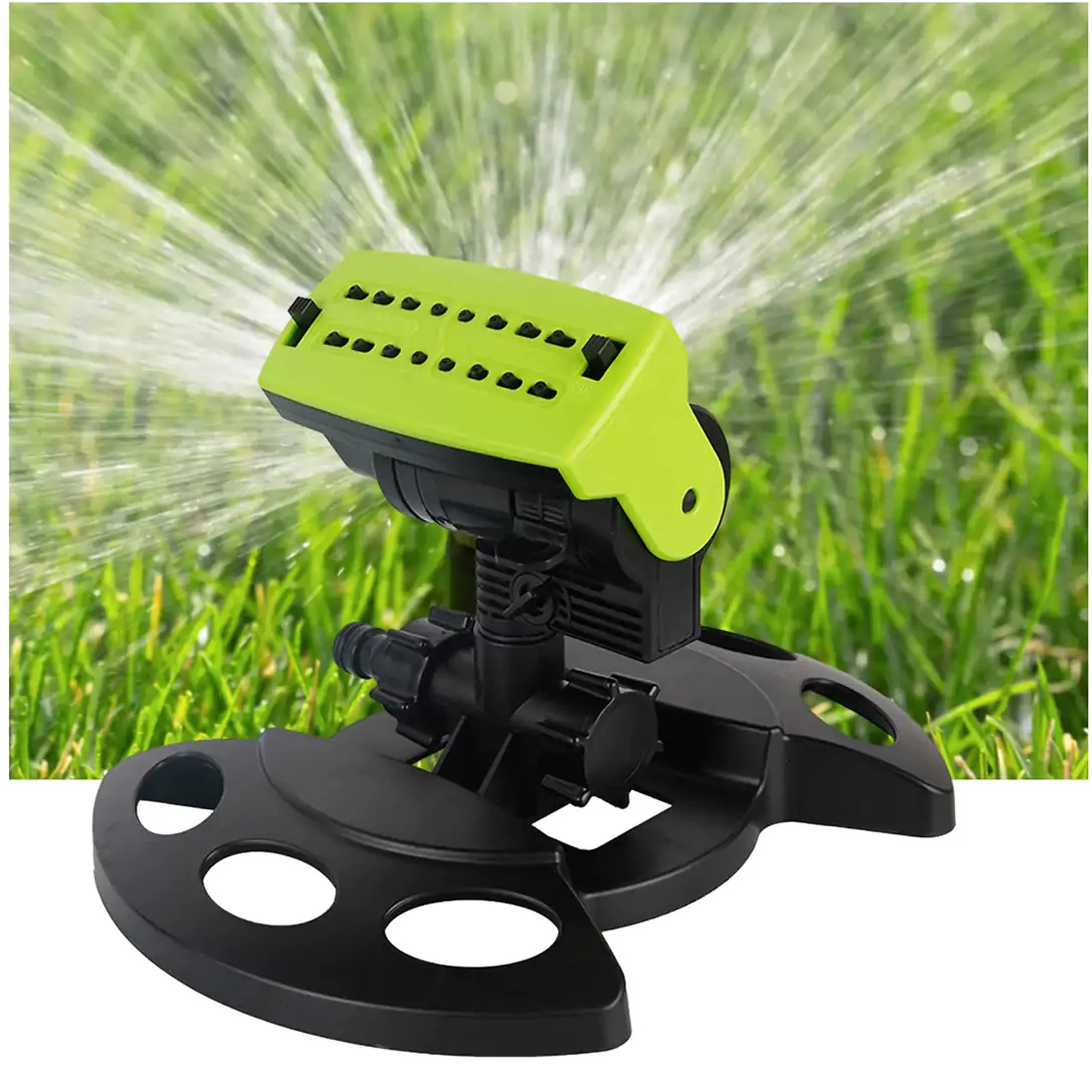 

16 Holes 180° Rotating Garden Lawn Sprinkler Irrigation Watering Sprayer System Large Coverage Outdoor Gardening Patio Courtyard