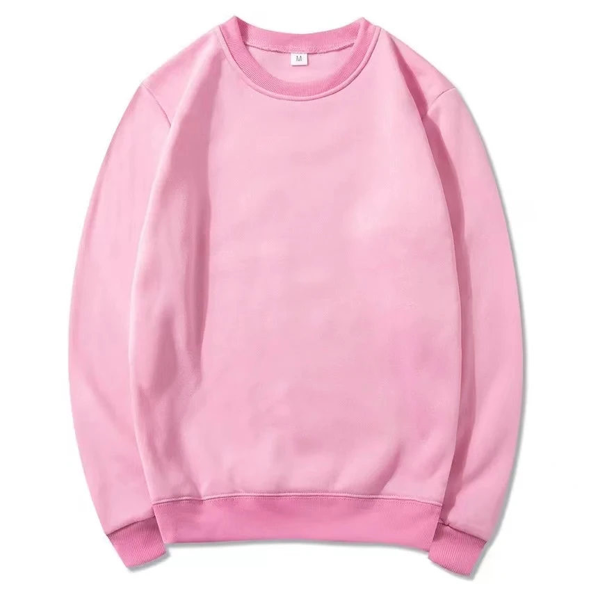Spring and Autumn Fashion Brand Solid Color Round Neck Long sleeved Sweater for Men and Women's Fashion Casual Sports Shirt