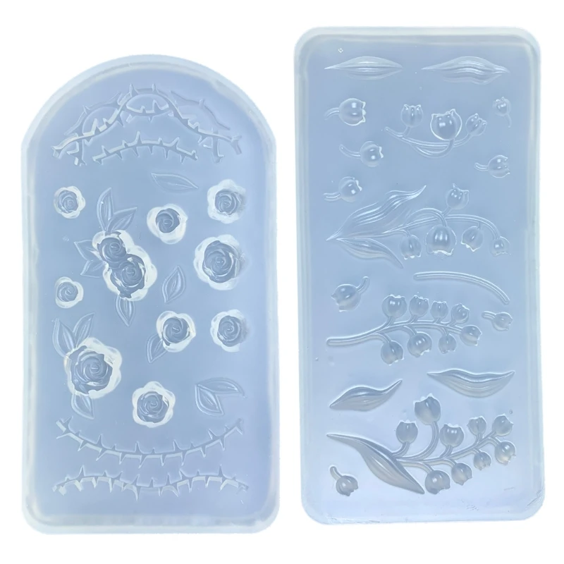 

Convenient Mold for Handmade Gifts Flexible Flower Moulds for Craft Enthusiasts