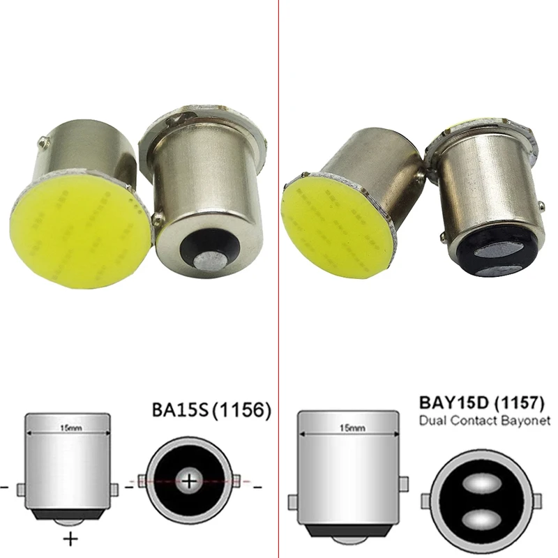 COB LED ���� ���� ���õ�, ��� �ڵ��� ������ ��� ���� �극��ũ ����, P21W, 1156, BA15S, 1157, BAY15D, 12V, 7000K, 10 ��