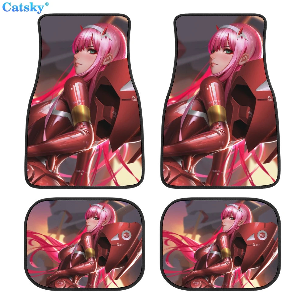 

FRANXX Zero Two Car Floor Mats Hippie Car Mat Car Accessories Gift Stoner Gift Retro Car Accessories Interior Car Decor