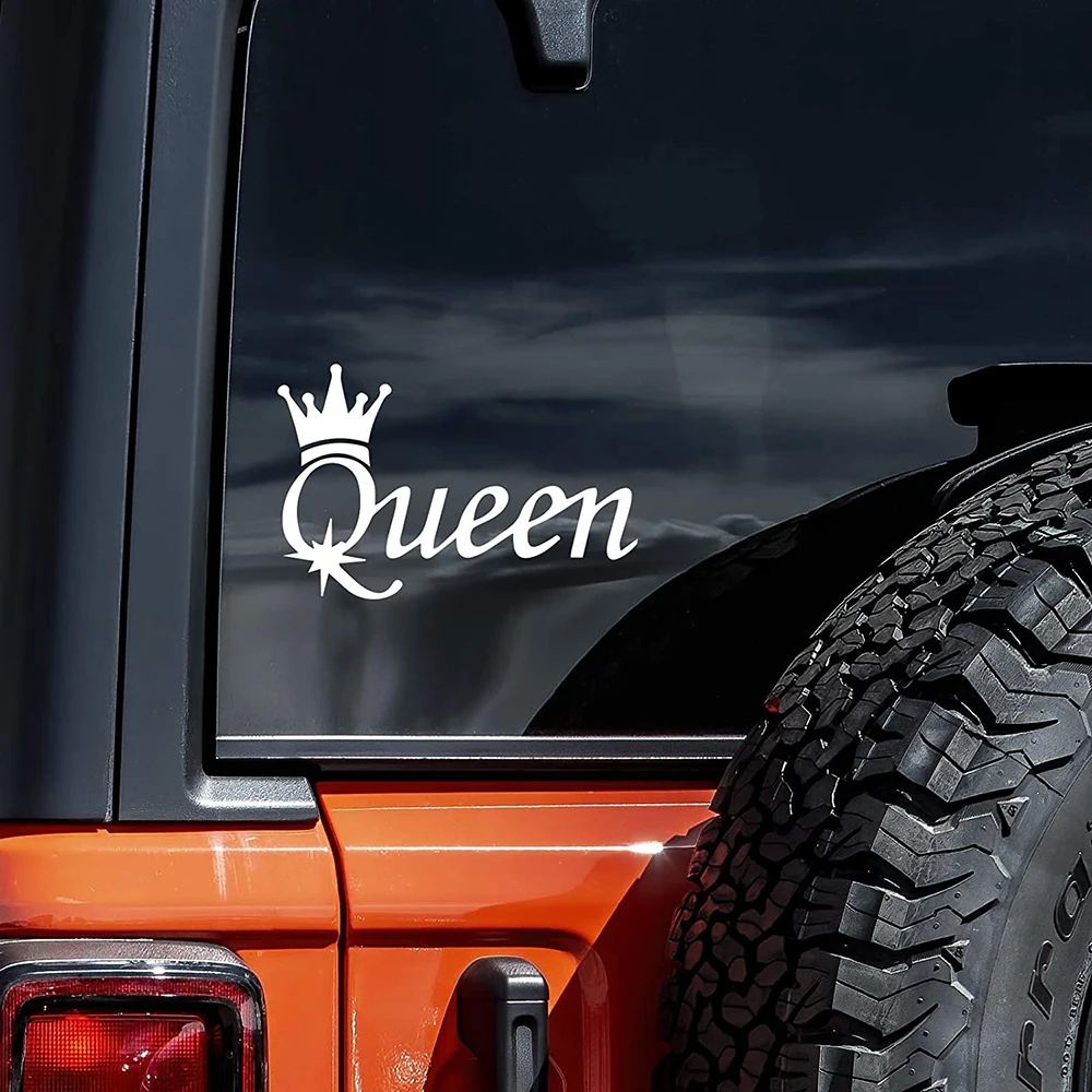 Queen Styling Crown Car Sticker Decal Bumper Windshield Windscreen Auto Vehicle Vinyl Decor