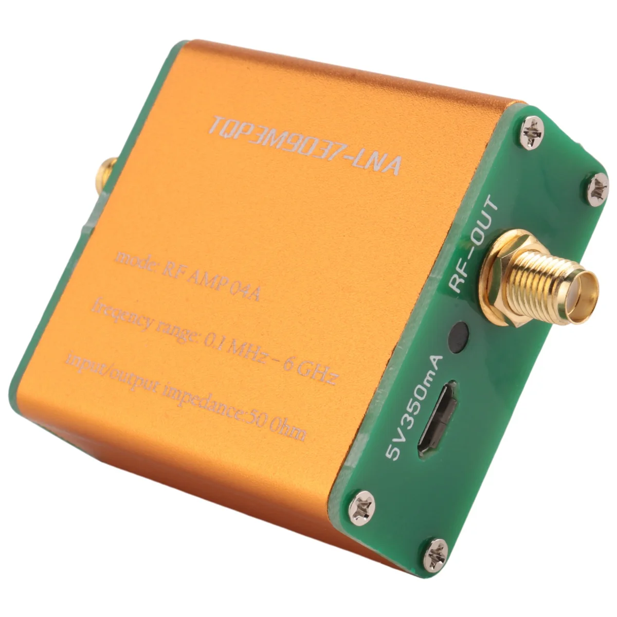 전대역 증폭기 HF FM VHF UHF RF 프리앰프, 고선형성 초저잡음 이득 증폭기, 100K-6GHz