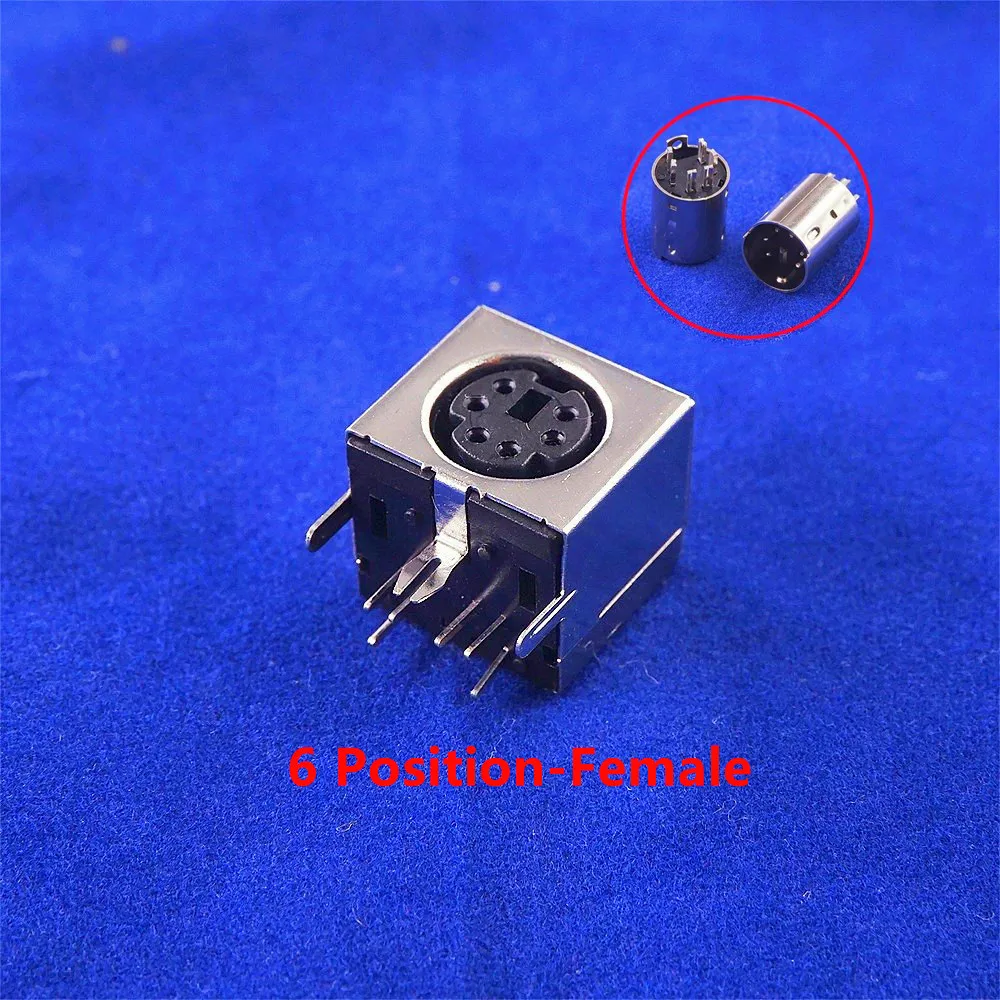 Mini Din 3 4 5 6 7 8 9 Pin Female Circular Receptacle Power Sockets 5