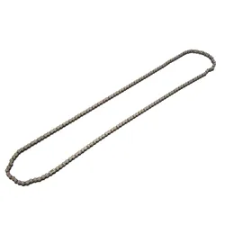 Stainless Steel Motorcycle Chain - 25H 158 Links for Pocket Bikes, Mini Quads, and Scooters (As shown)