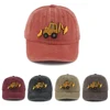 New Washed Cotton Baby Baseball Caps Cartoon Excavator Embroidery Kids Cap Outdoor Summer Snapback Hats For Boys Girls 1