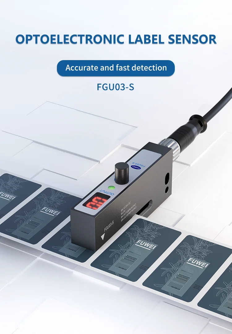 FGU03-S Labeller dedicated photoelectric sensor adhesive labeling machine slot type 3M non transparent label sensor – Detail 1