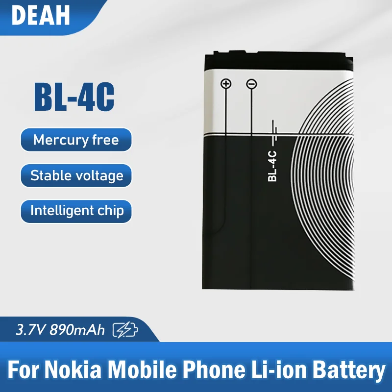 1PCS-BL-4C-3-7V-890mAh-BL-4C-BL4C-Lithium-Polymer-Phone-Battery-For ...